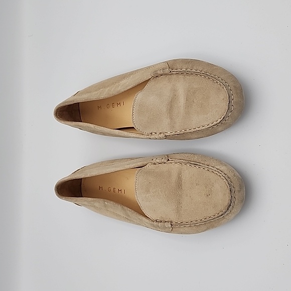 M. Gemi Shoes - M. GEMI The Felize Tan Suede Driving Moccasins, size  38